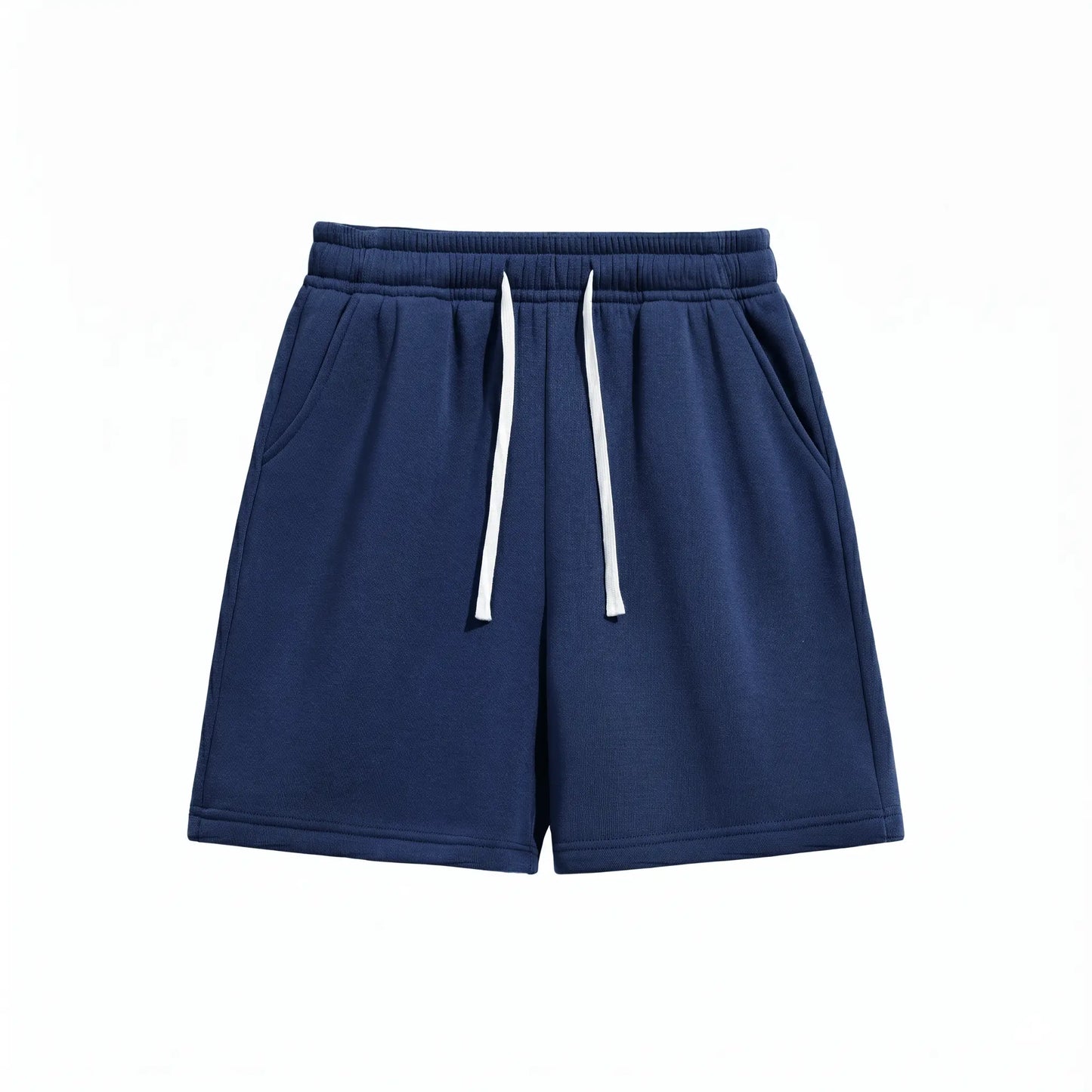 Summervibes2-Pack Men’S Knit Shorts, Loose Fit, Versatile, Mid-Thigh Length with Drawstring, Street Style, Comfortable for Everyday Wear