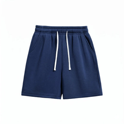 Summervibes2-Pack Men’S Knit Shorts, Loose Fit, Versatile, Mid-Thigh Length with Drawstring, Street Style, Comfortable for Everyday Wear